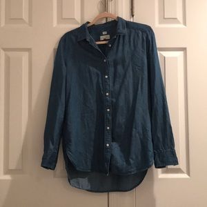 Denim Long Sleeve Button Down